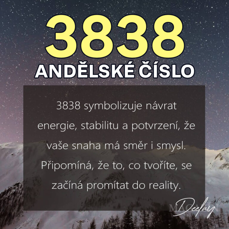 Andělské číslo 3838: Hojnost, sebehodnota a odměna za vaše úsilí