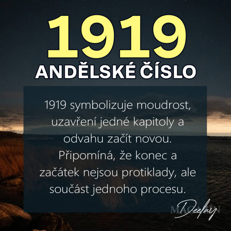 Andělské číslo 1919: Moudrost, nový začátek a životní změny