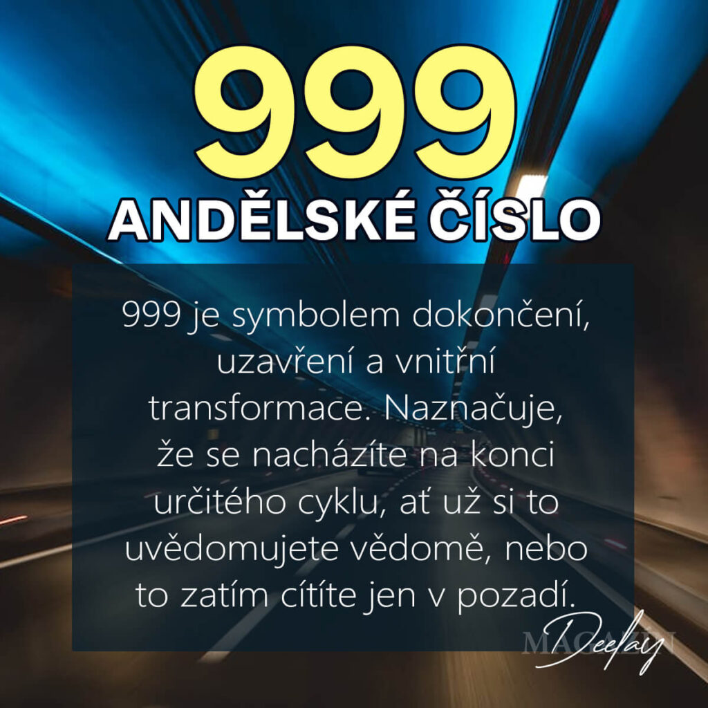 999 andělské číslo