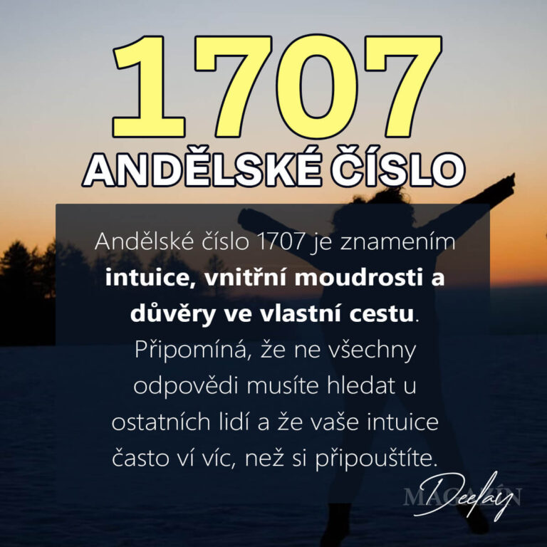 Andělské číslo 1707: Znamení důvěry ve vlastní cestu