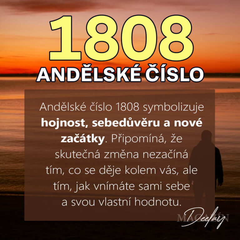 Andělské číslo 1808: Hojnost, sebedůvěra a nový začátek