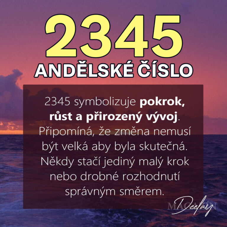 Andělské číslo 2345: Pokrok, nové příležitosti a cesta vpřed