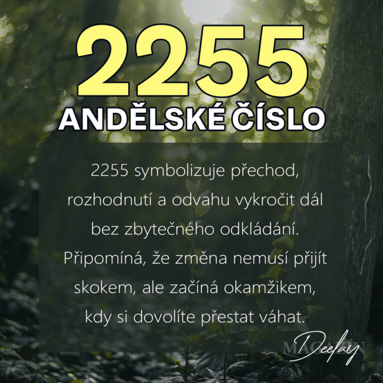 Andělské číslo 2255: Změna, rozhodnutí a vykročení vpřed